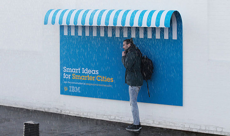 IBM Ad - Rain shelter