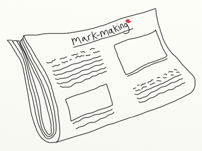 mark making newsletter header