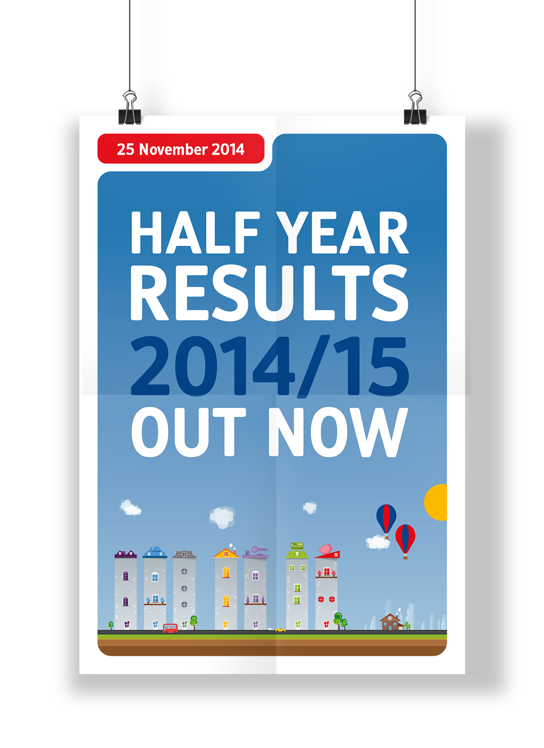Nationwide half-year results poster