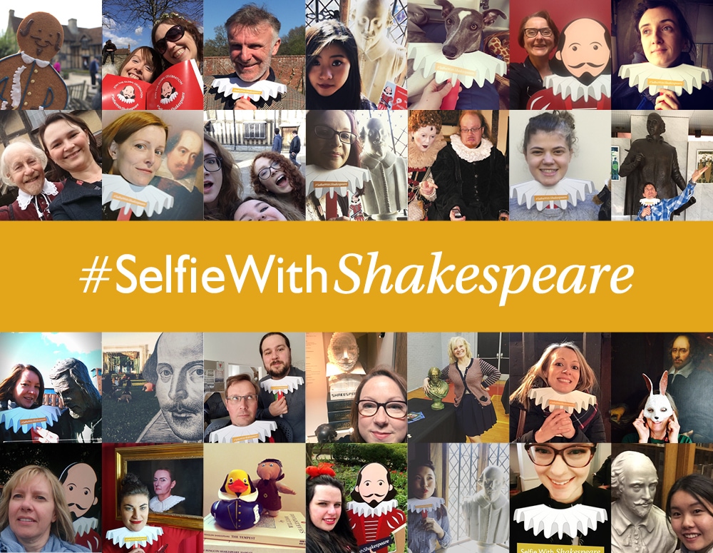 Shakespeare selfie collage