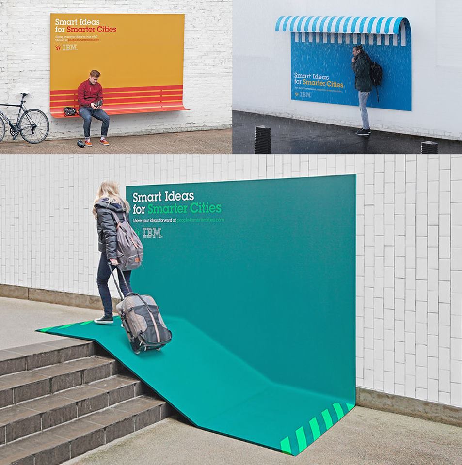 Smart ideas for smarter cities. IBM ads.